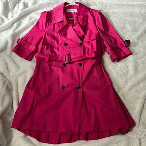 Pink trenchcoat